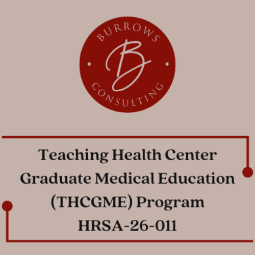 Teaching Health Center Graduate Medical Education (THCGME) Program HRSA-26-011